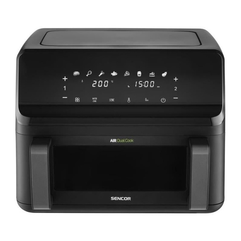 Friteuse à air double compartiment Sencor SFR 9650BK 2700W - 3