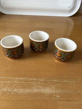 Hornsea Pottery Bronte Egg Cups 1977