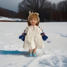 Robe Indienne Pour Poupée Mignonnette 13/15 Cm