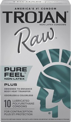 Trojan RAW Pure Feel Plus NON-LATEX 10 Lubricated polyurethane Condoms 12/2025 | eBay Trojan RAW Pure Feel Plus NON-LATEX 10 Lubricated polyurethane Condoms 12/2025 | eBay
