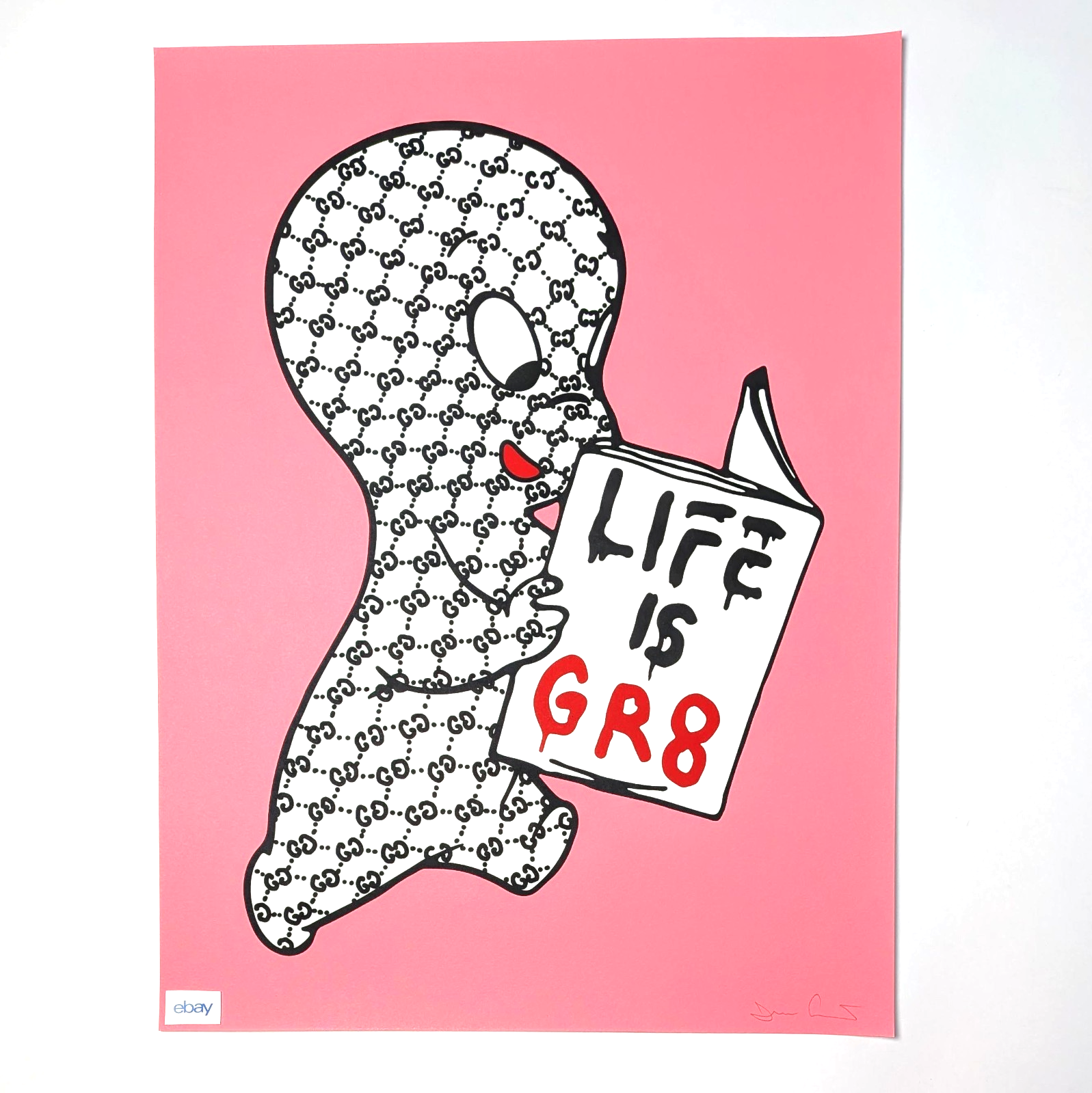 ★*★様 GUCCIGHOST / Life is GR8 Casper Casper Life Is Gr8 by Guccighost Editioned artwork | Art Collectorz