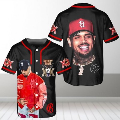 Chris Brown Baseball Jersey, Chris Brown Tour Jersey, Breezy Bowl XX 2025 Shirt