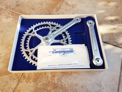 NEW vintage Campagnolo SUPER RECORD Strada crankset, 52/42T, 170mm, NOS, NIB