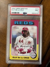 2024 Topps Heritage - Rookies Elly De La Cruz #473 (RC) PSA9
