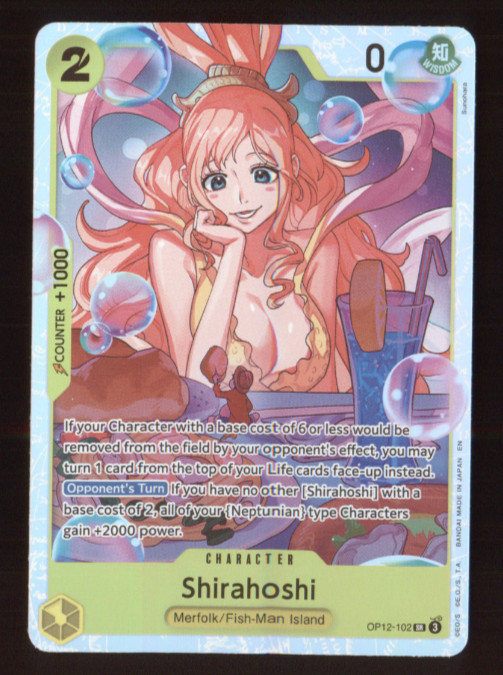 One Piece TCG Shirahoshi OP12-102 Legacy of the Master Foil SR