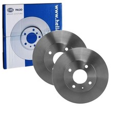 2x HELLA PAGID BREMSSCHEIBEN Ø256mm VORNE passend für CHEVROLET AVEO 55414