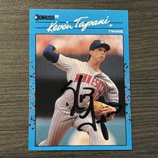 1990 Donruss Best AL Minnesota Twins #93 Kevin Tapani AUTO Autograph Signed