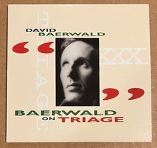 David Baerwald - Baerwald on Triage RARE promo CD with introductions '93 David Baerwald - Baerwald on Triage RARE promo CD with introductions '93