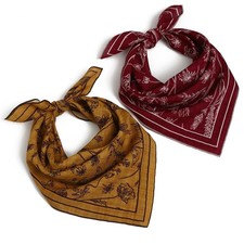 Soft Cotton Viscose Bandana 22x22 Inch Women Men Headband Hair Scarf Gift