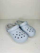 Crocs Unisex Classic Lined Clogs - Light Blue Women s Size 6 Slip On