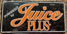 Targa Booster -Powered by Juice Plus-pubblicità-logo-metallo goffrato