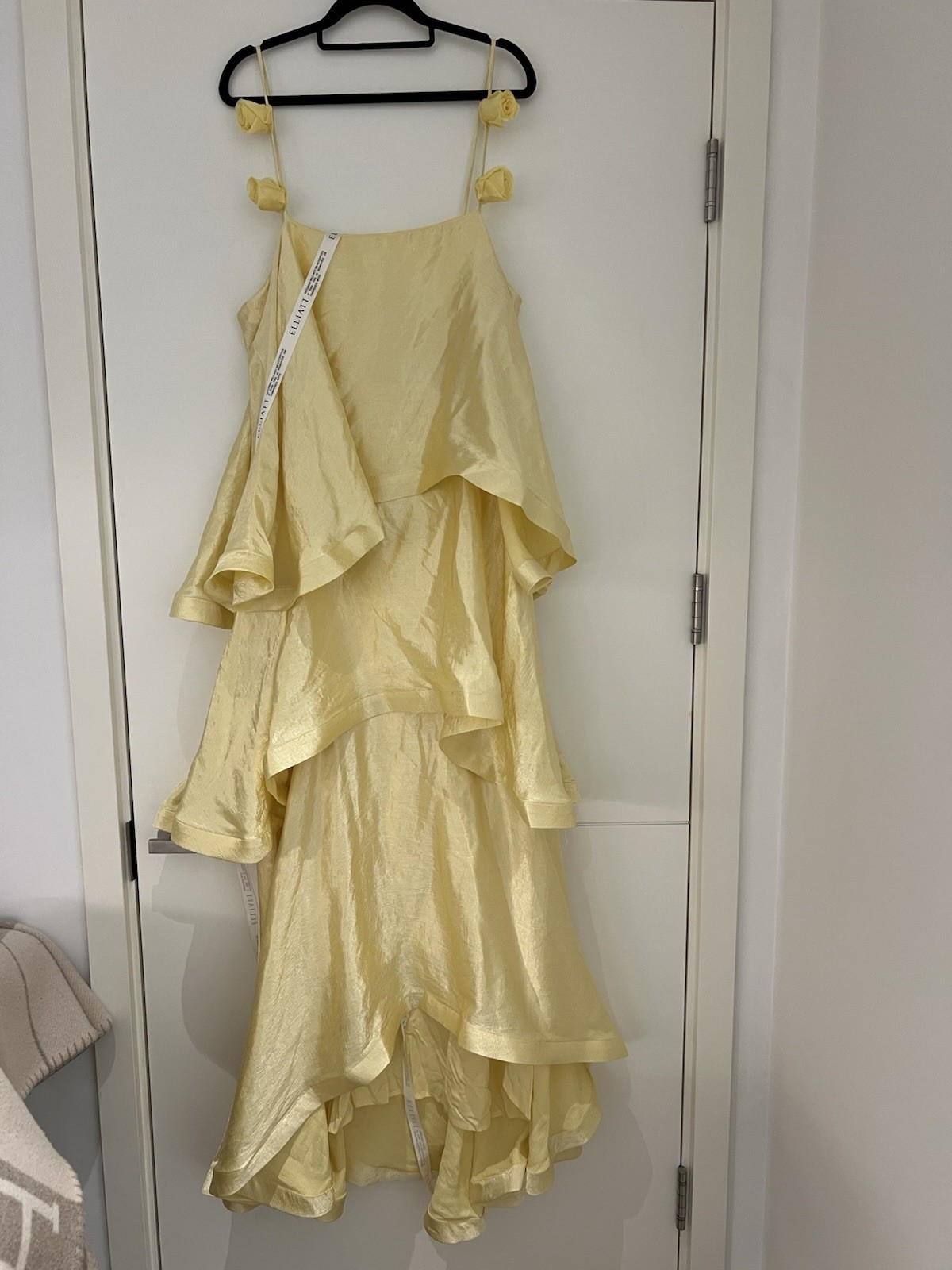 ELLIATT Thalia Gown In Butter Yellow RRP £350 CURRENT SEASON!! SOLD OUT!!!!! image 3