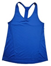 Tek Gear Dri Tek Tank Top Women s Blue Racerback Mesh Athletic Running Fitness