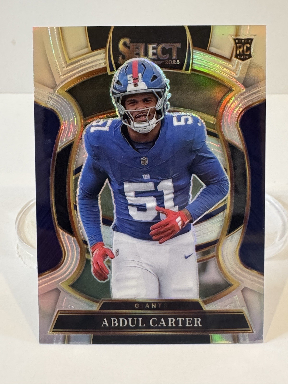 2025 Panini Select Abdul Carter Rookie Concourse #95 Silver New York Giants