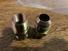 2Pcs Brass Flare Union Connector Male Coupler Adapter HVAC Gas Fitting