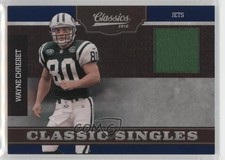2010 Panini Classics Classic Singles Jerseys /299 Wayne Chrebet #24 v9t