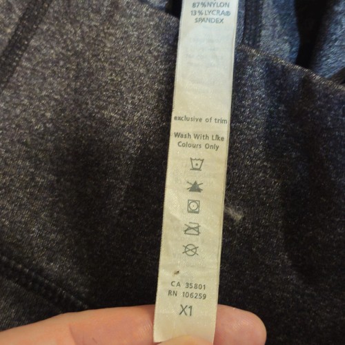 Lululemon 3/4 Leggings Grey Womens Size 10 Like New Condition - Picture 4 of 5