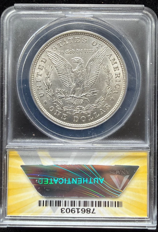 1878-P $1 Morgan Silver Dollar 8TF VAM-7 AU58 - Image 3 of 4