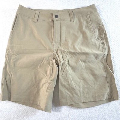 Stio Shorts Mens 34 Tan Nylon Spandex Hiking Outdoor Performance Technical