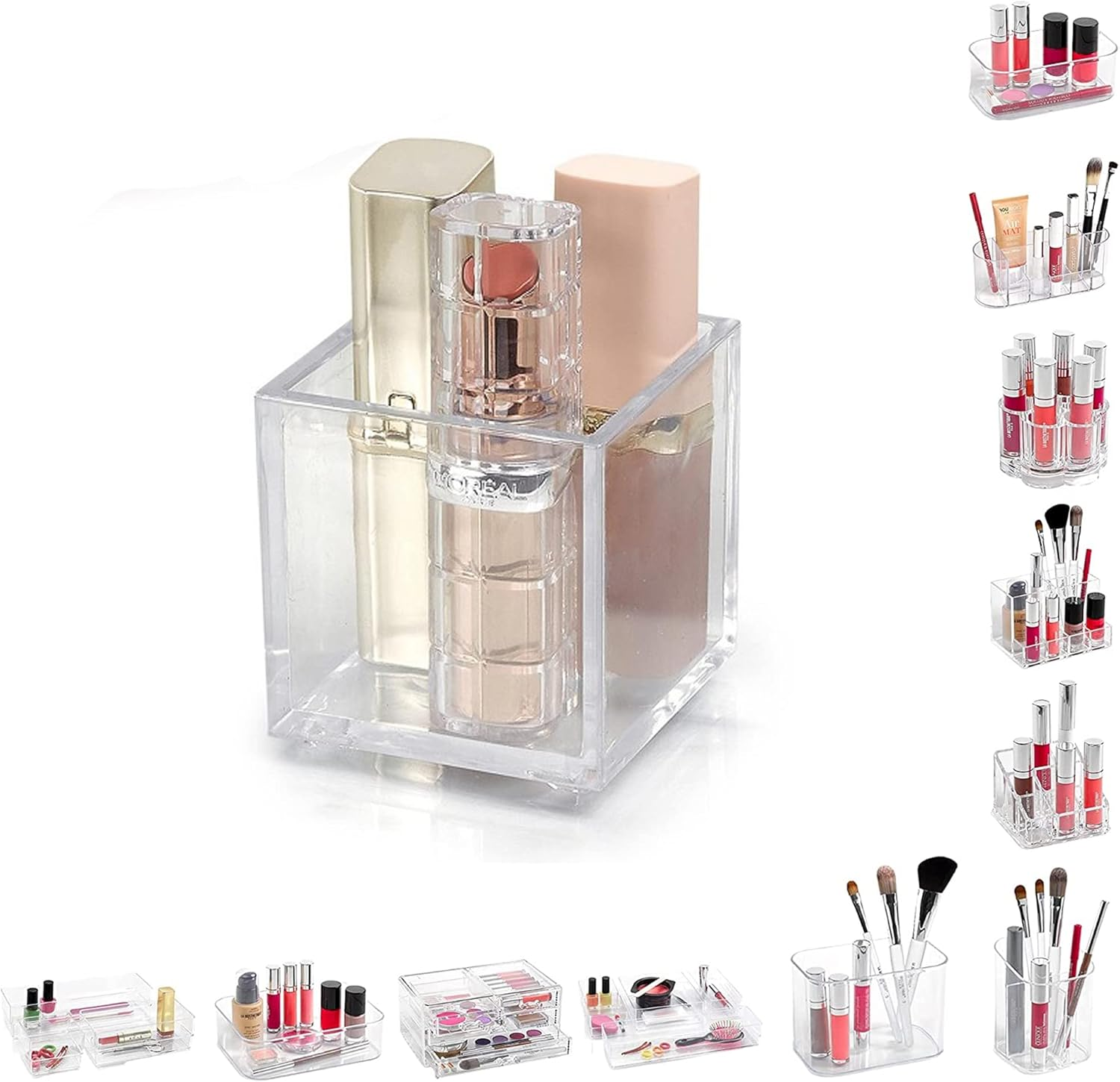 Acrylic Makeup Cosmetic Multi-Function Organiser, Lipsticks Brush Organizer Grea