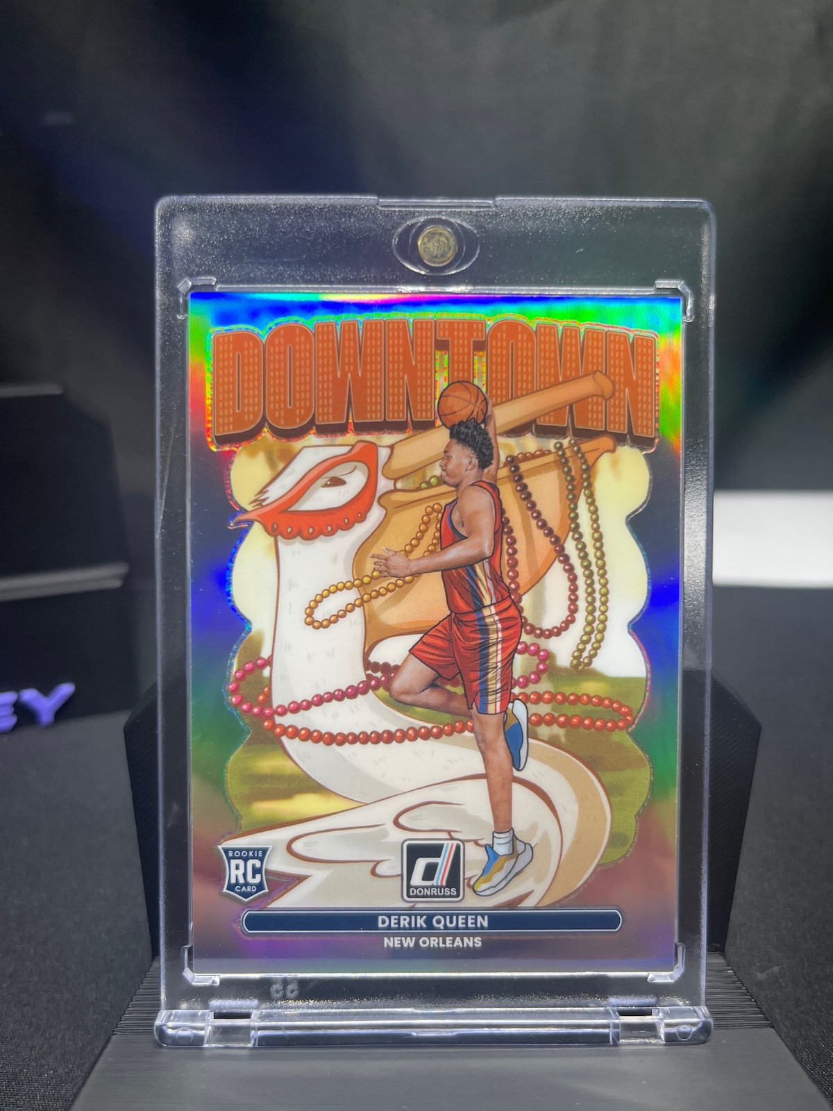 2025-26 Panini Donruss Downtown #13 Derik Queen RC Rookie Pelicans SSP Case Hit!
