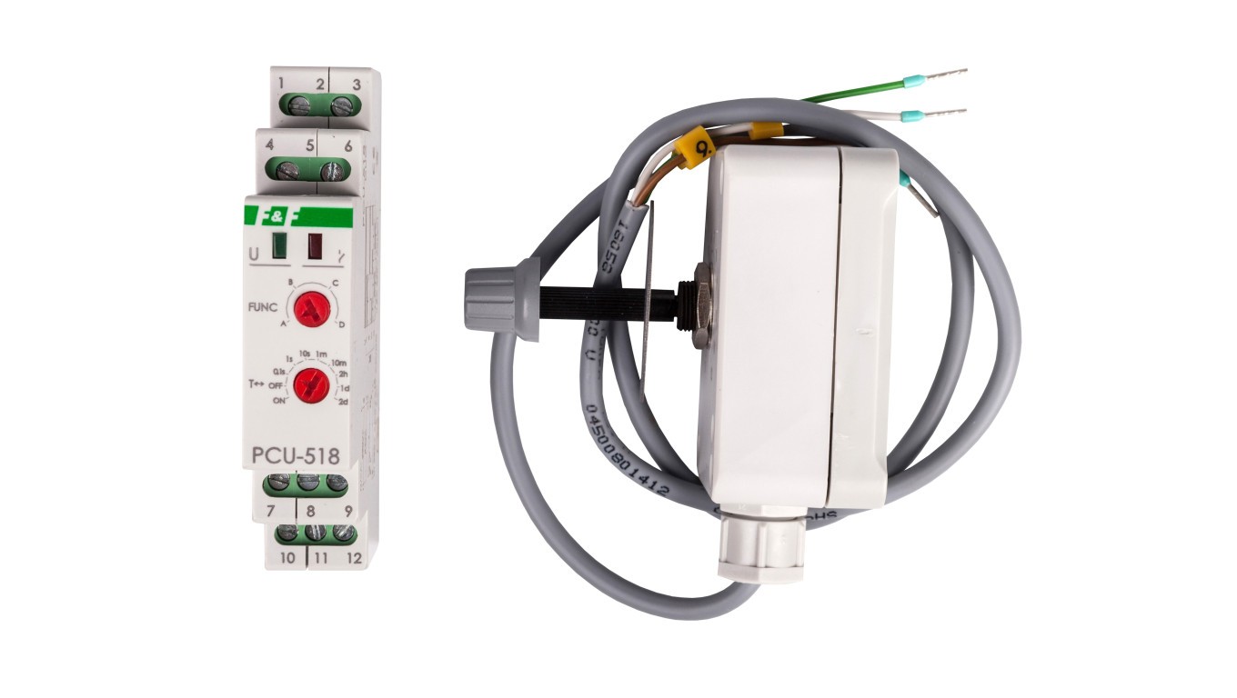 1P 8A 0.1sec-576h timing relay 230V AC, 24V PC PC PC-518DUO