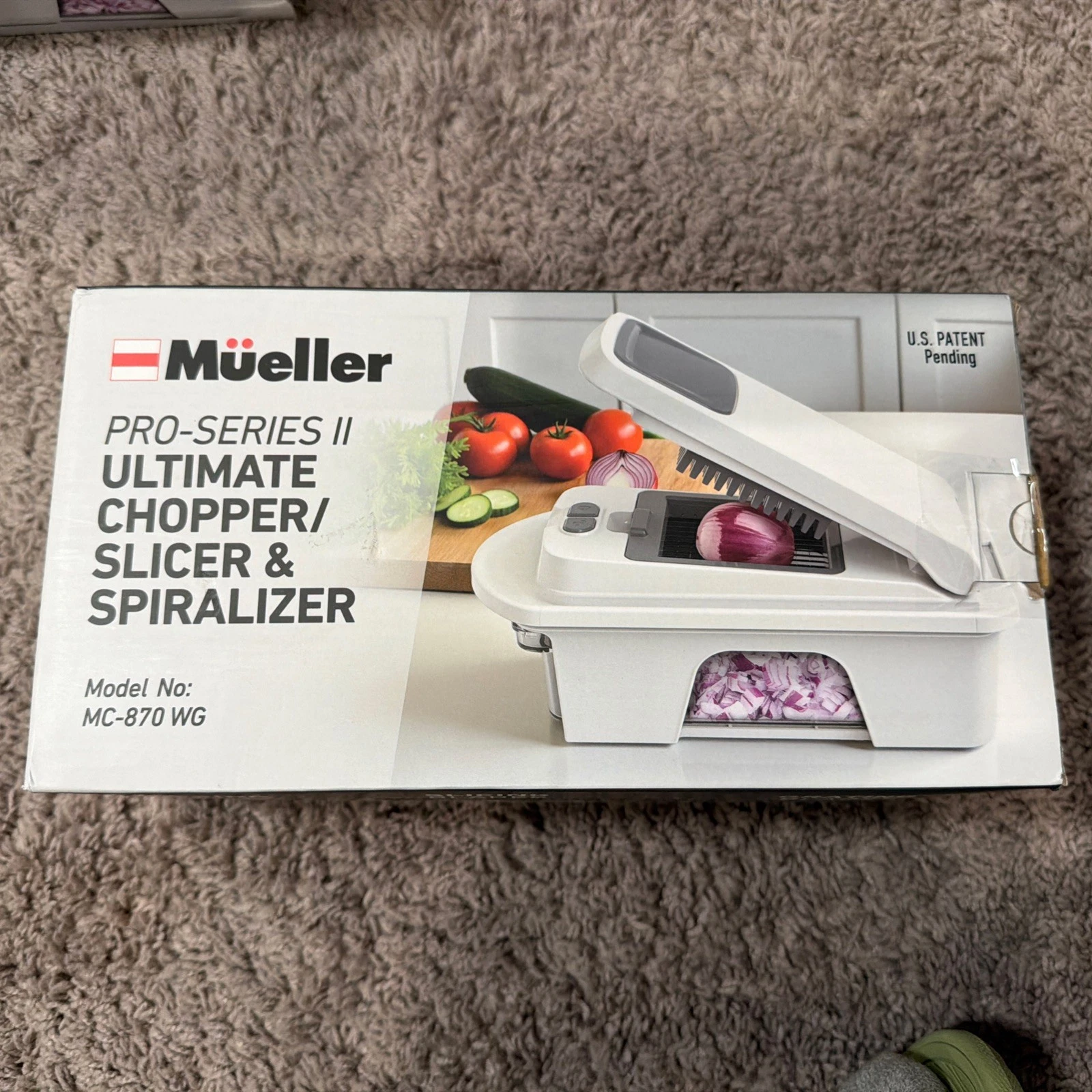 Mueller Pro-Series All-in-One, 12 Blade Mandoline Slicer for Kitchen, MC-870WG