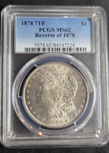 1878  Rev.78 PCGS MS62 Morgan Silver Dollar