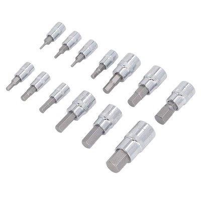 Bit Socket Tool 1/4 3/8 1/2in Antriebs -Sechskant Bit -Socket Set Für