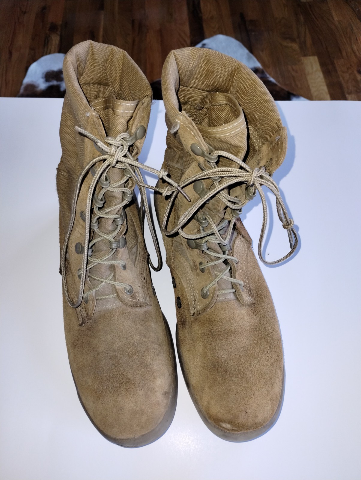 Coyote Brown Army Combat Boots Size 6.5 Fits 7.5-8 Hot Weather Tactical-image