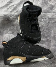 Nike Air Jordan Retro 6 DMP Black Suede CT4966-007 Toddler Size 5C