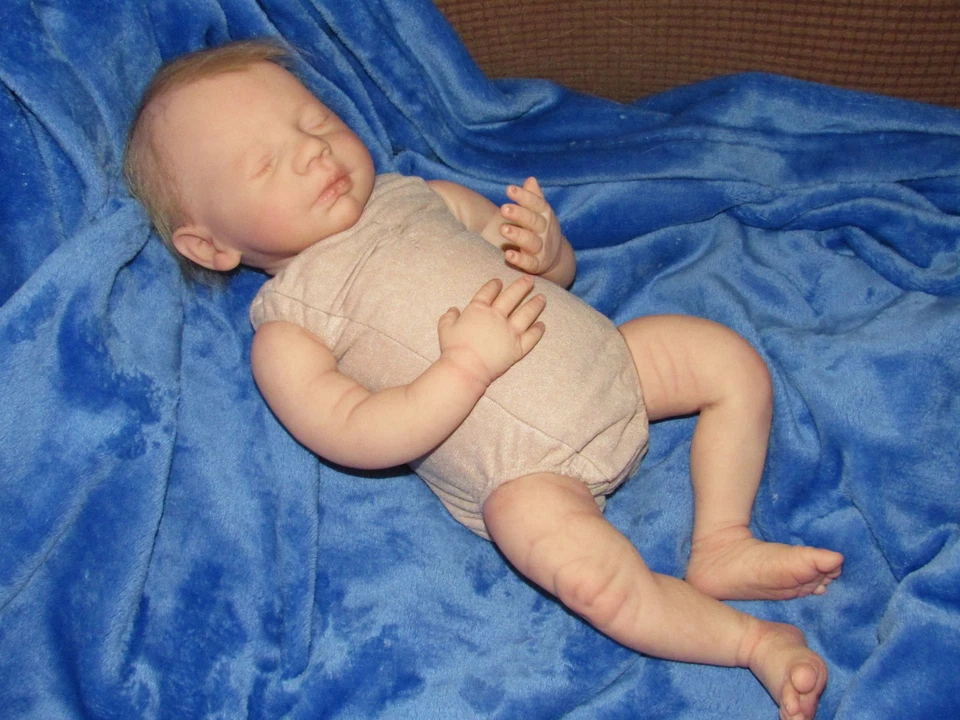 Reborn Doll Realborn Steven Asleep, 4 Lbs. 11 Oz. COA - Image 4 of 4