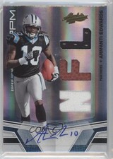2010 Absolute Memorabilia Rookie Premiere Materials Armanti Edwards Auto 3c4