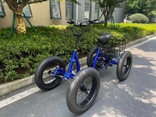 Lightweight Fat Tire 750w/48v Electric Quad Bike Bicycle