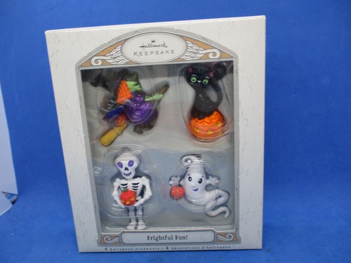 Brandneu Hallmark Andenken schrecklich Spaß Halloween Ornament Set 2007