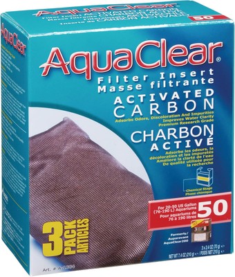 Aqua Clear AquaClear Activated Carbon Filter 3 Count (Pack of 1), White 