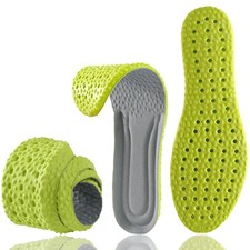 Shoe Insoles for Men Women, Memory Foam 7-7.5 / Women 8-8.5, Green