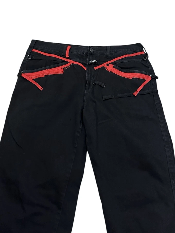 Vintage Marithe Francois Girbaud Jeans 36 Red Black - Image 2 of 4