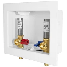 Washing Machine Outlet Box, 1/2" Pex-A F1960 Expansion Connection x 3/4" MHT ...