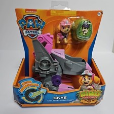 Paw Patrol, Dino Rescue Skye's Deluxe Rev Up Vehicle Mystery Dinosaur Figure, 3 
