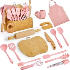 Cooking  Baking Sets Real Little Chef Cooking Utensils Kitchen Set Gifts for...