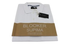 Polo uomo in cotone Supima piquet bianco