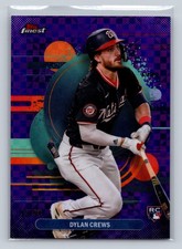 2025 Finest #125 Dylan Crews Purple Checkerboard Refractors Numbered 33/99