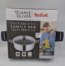 Jamie Oliver By Tefal Stainless Steel Non-stick Family Pan Pot 30cm 5L BNIB NEW