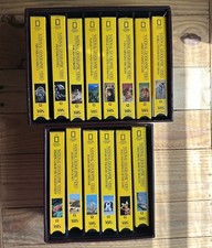 National Geographic VHS LOT With Cases 14 Tapes 