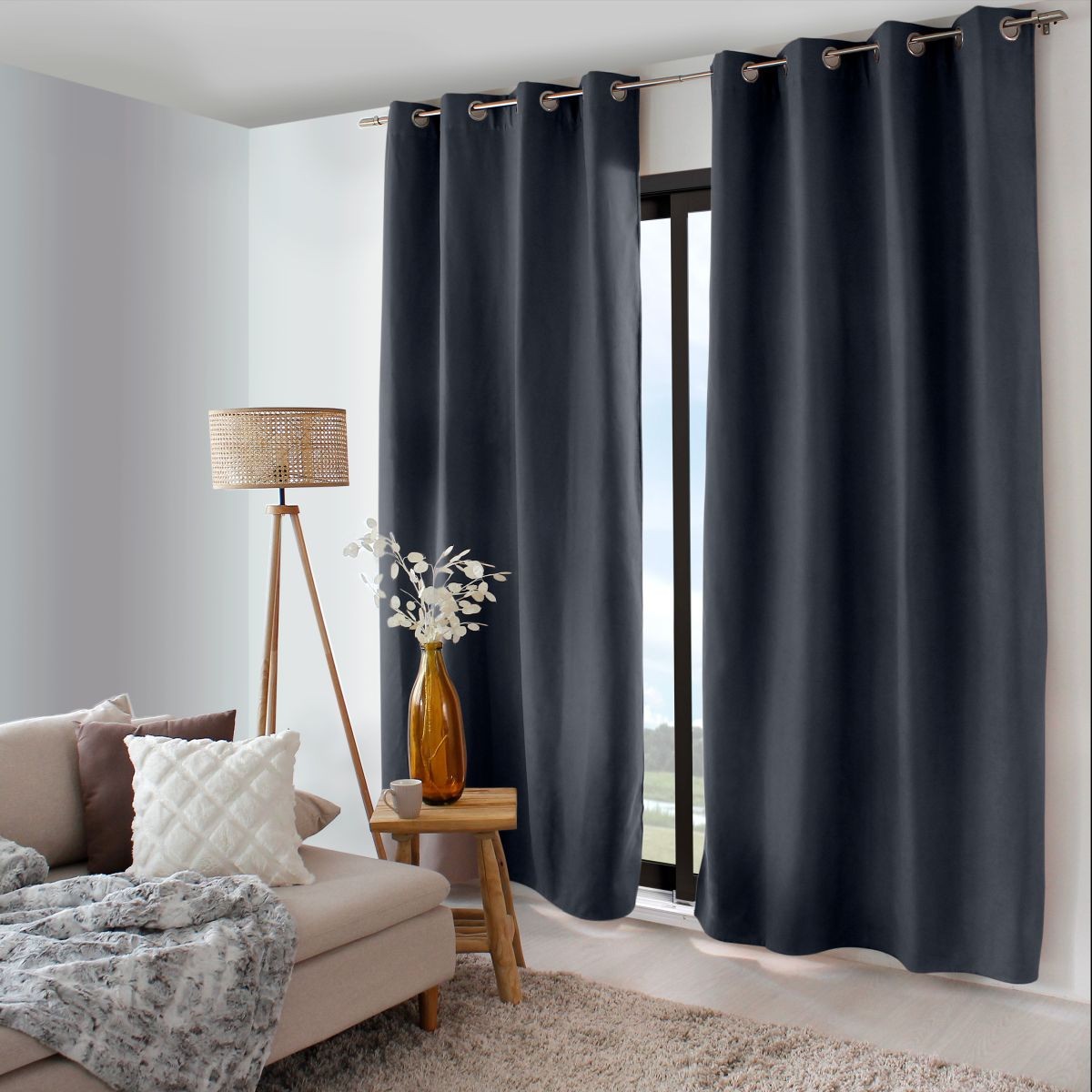 Rideau occultant thermique Nordica 135x240cm pour obscurcir la chambre à coucher