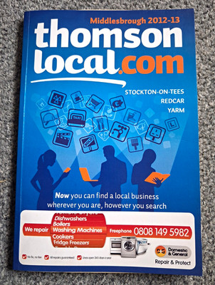 Thomson Local Middlesbrough Directory Phone Book 2012 2013 Teesside History