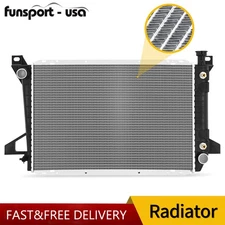 1 Row 1452 Radiator for 1985-1996 Ford F150 F250 F350 Bronco L6 4.9L W/O A/C AC