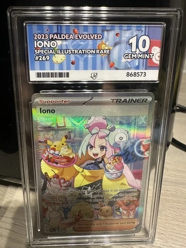 Pokémon TCG Iono 269/193 Paldea Evolved Special Illustration Rare Ace 10