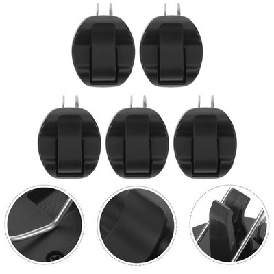 5pcs Car Visor Sunglasses Holder Clip 2 In 1 Eyeglasses Storage Card Organizer